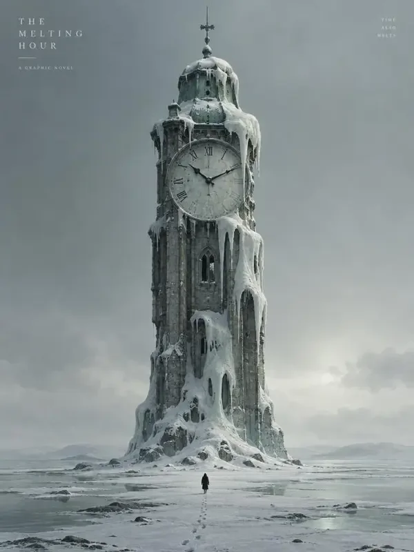 融雪的钟 作品封面，科幻未来、悬疑推理题材，作者 秦望舒